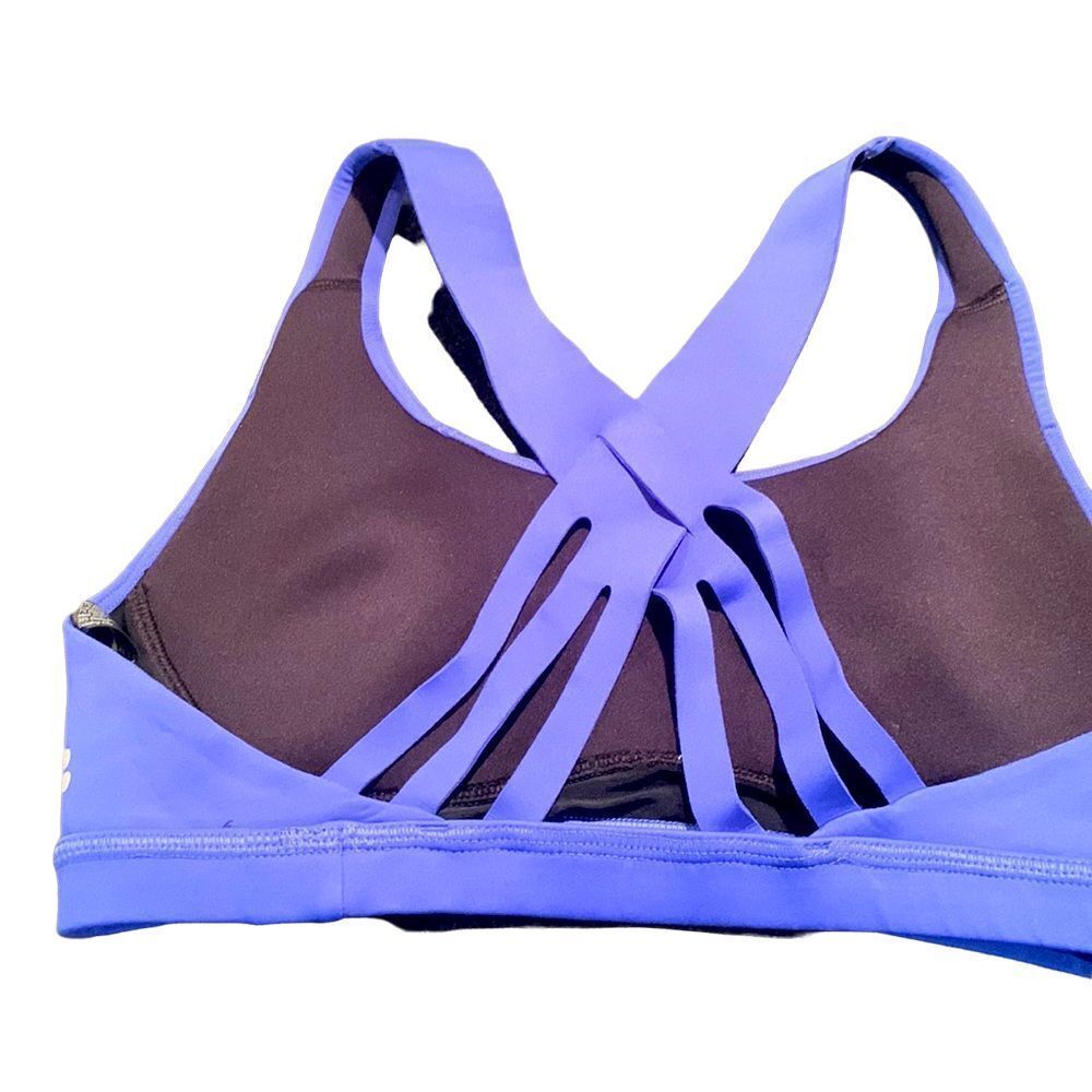 Sweaty Betty Blue Stappy Circuit Sports Bra - Interwoven Back - Size: Small S